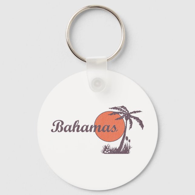 Bahama Worn Retro Schlüsselanhänger (Vorderseite)