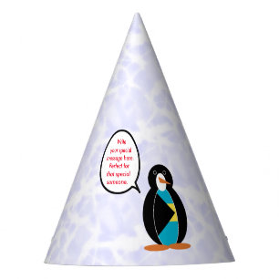 Bahamaischer Flaggentag Frl. Pinguin Sprechend Partyhütchen