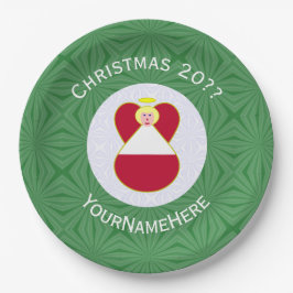 Bahaman Flag Angel Weihnachts-Party Pappteller