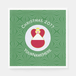 Bahaman Flag Angel Weihnachts-Party Serviette