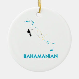 BAHAMANIAN KARTE KERAMIKORNAMENT