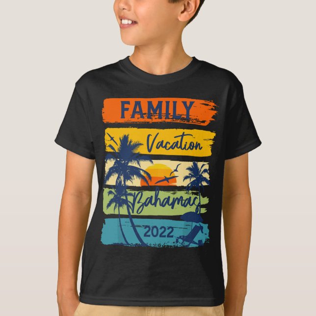 Bahamas 2022 Caribe Family Vacation Matching Group T-Shirt (Vorderseite)
