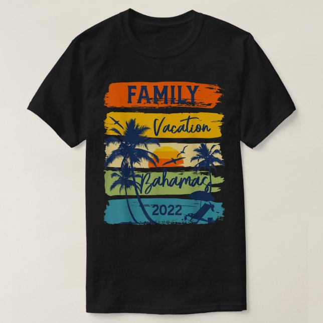 Bahamas 2022 Caribe Family Vacation Matching Group T-Shirt (Design vorne)