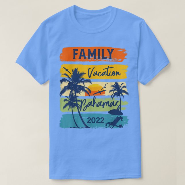 Bahamas 2022 CaribeFamily Vacation Matching Group  T-Shirt (Design vorne)