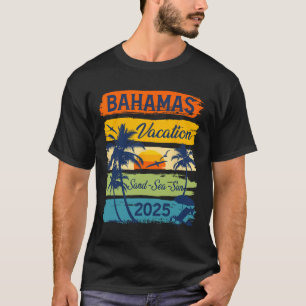 Bahamas 2025 Vacation Souvenir Holiday Family Grou T-Shirt