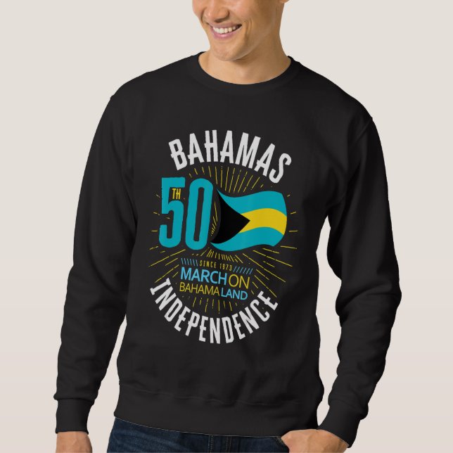 Bahamas 50th Independence Bahamian Flag Nassau Bah Sweatshirt (Vorderseite)