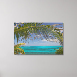 BAHAMAS, Abacos, Loyalist Cays, Man O-War Cay: Leinwanddruck