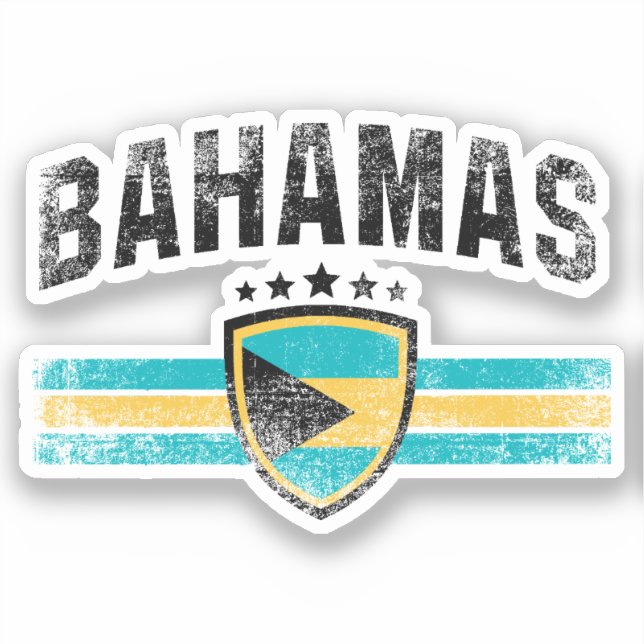 Bahamas Aufkleber (Vorderseite)