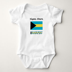 Bahamas bahamische Flagge Baby Strampler