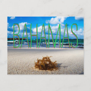 Bahamas Beach Nah aufwärts Postkarte
