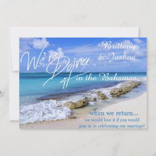 BAHAMAS BEACH SHORE WEDD EINLADUNG