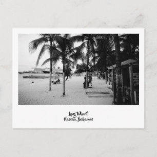 Bahamas Beach-Szene Postkarte