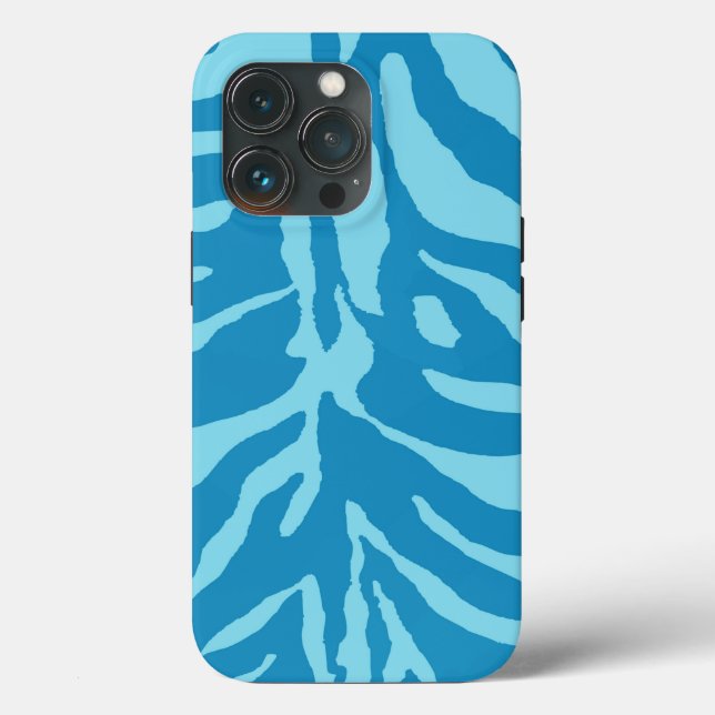 Bahamas Blue Minimalistisch Tough Case iPhone (Rückseite)