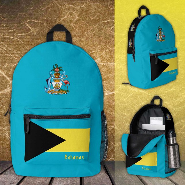Bahamas, Blue Rucksack, Bahamas Flag / patriotisch Bedruckter Rucksack (Von Creator hochgeladen)