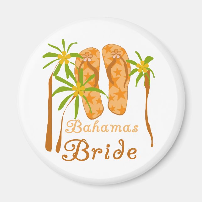 Bahamas Bride Magnet (Vorne)