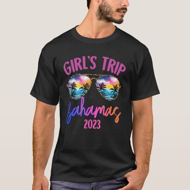 Bahamas Caribe 2023 Girls Trip Sunglasses Summer G T-Shirt (Vorderseite)