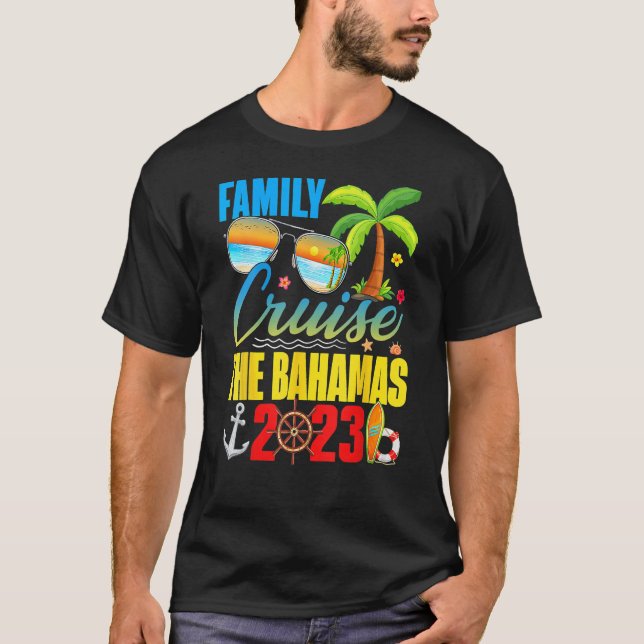 Bahamas Cruise 2023 Family Friends Group Urlaub T-Shirt (Vorderseite)