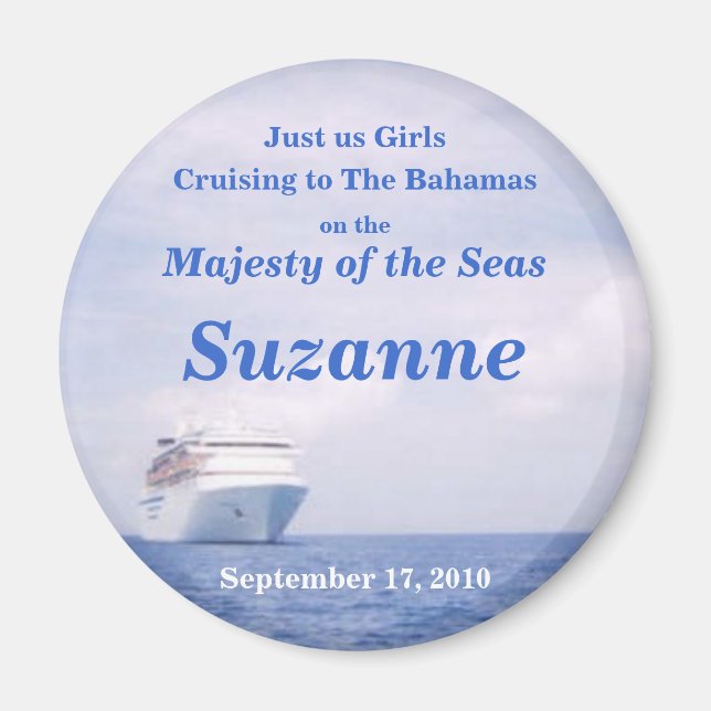 Bahamas Cruise Stateroom Door Marker Magnet (Vorne)
