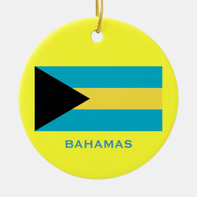 BAHAMAS* Custom Christmas Ornament (Vorne)