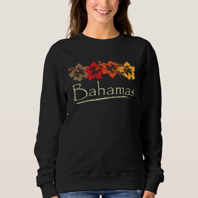 Bahamas Exotic Tropical Beach And Vacation Vintage Sweatshirt (Vorderseite)