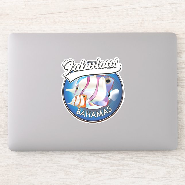 Bahamas fabelhaftes Logo Aufkleber (Computer)