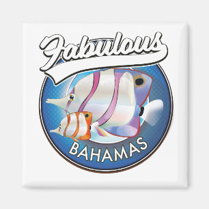 Bahamas fabelhaftes Logo Magnet