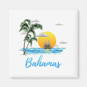 Bahamas-Ferien-Segeln Magnet