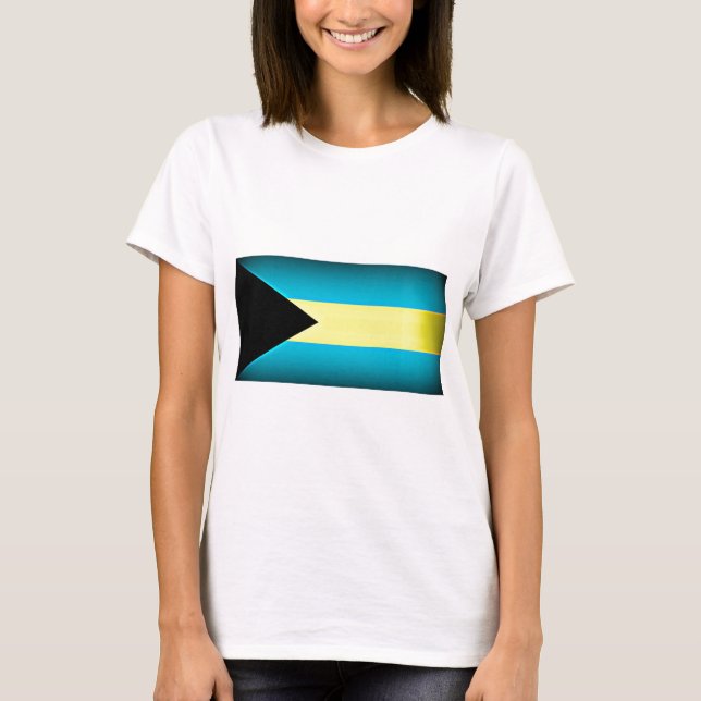 Bahamas Flag Dark Edge T-Shirt (Vorderseite)