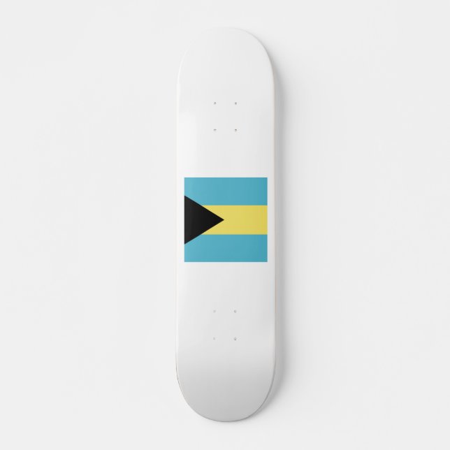 Bahamas-Flag-Emblem Skateboard (Vorne)