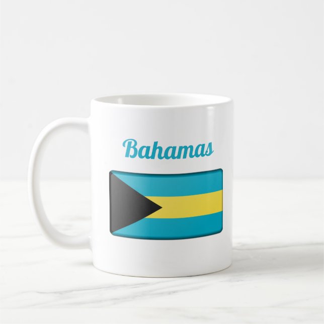 Bahamas Flag Kaffee-Tasse Kaffeetasse (Links)