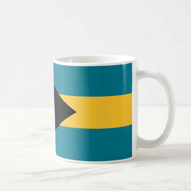 Bahamas Flag Keramik Tasse (Rechts)