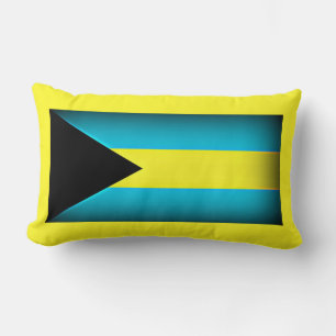 Bahamas Flag Lumbar Pillow Lendenkissen