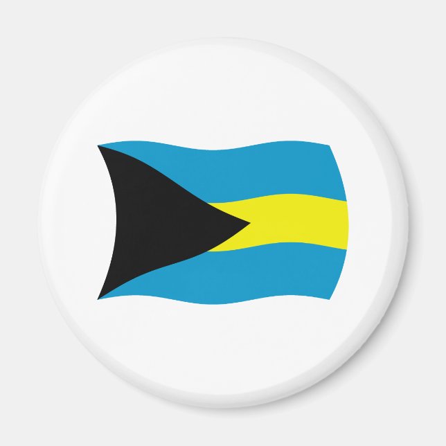 Bahamas-Flag-Magnet Magnet (Vorne)