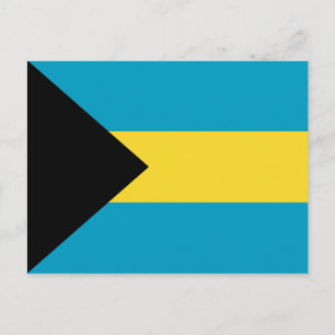 Bahamas Flag Postkarte