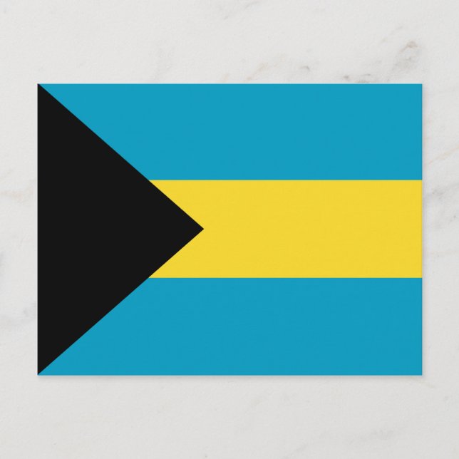 Bahamas Flag Postkarte (Vorderseite)
