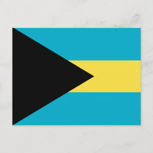 Bahamas Flag Postkarte
