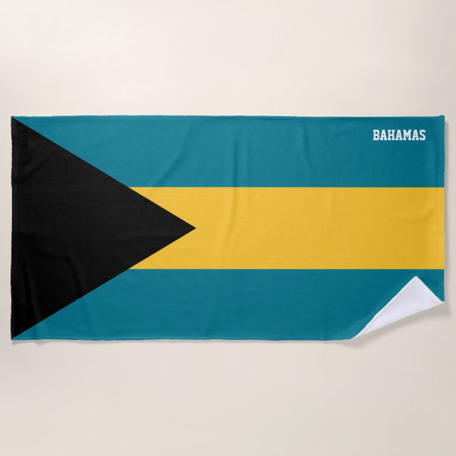 Bahamas Flag Splendid Patriotic Strandtuch (Vorderseite)