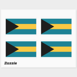 Bahamas-Flag-Sticker Rechteckiger Aufkleber