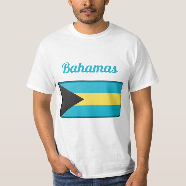 Bahamas Flag T - Shirt (Vorderseite)