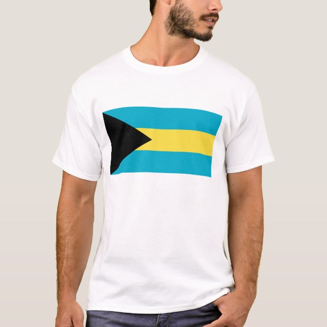 Bahamas Flag T-Shirt, T-Shirt (Vorderseite)