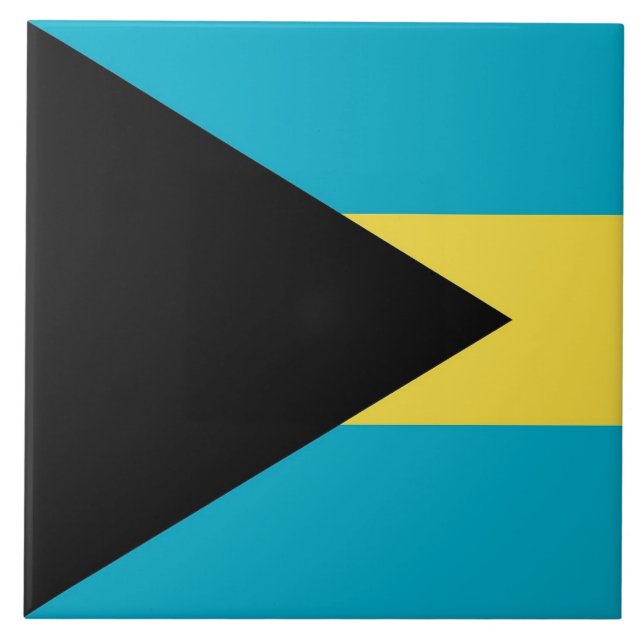 Bahamas Flag Tile Fliese (Vorderseite)
