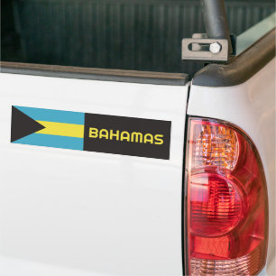Bahamas-Flagge Autoaufkleber