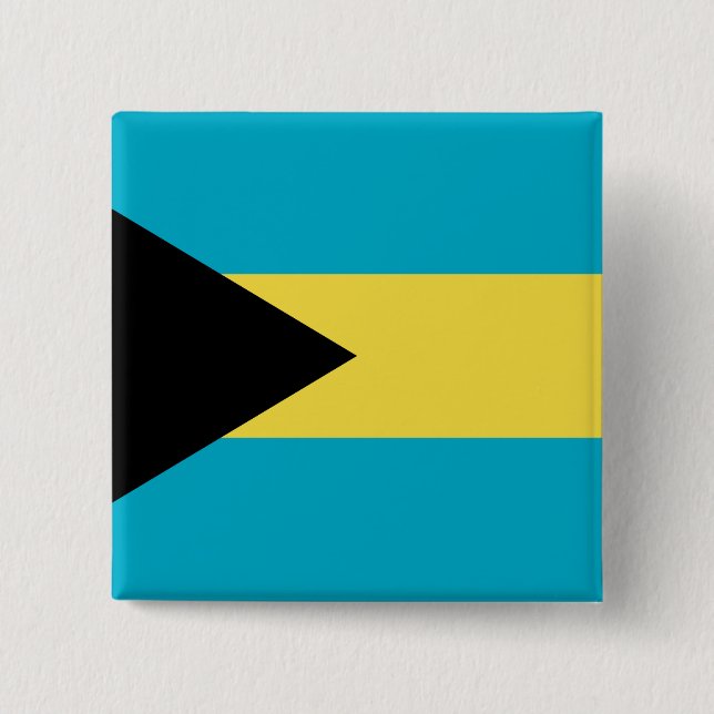 Bahamas-Flagge Button (Vorderseite)