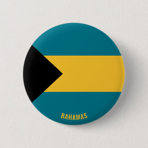 Bahamas Flagge Charming Patriotic Button
