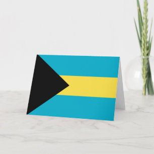 Bahamas-Flagge Dankeskarte