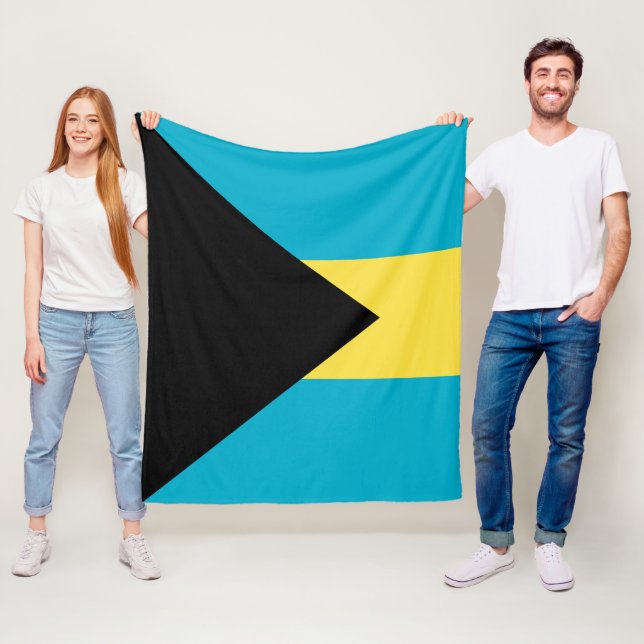 Bahamas-Flagge Fleecedecke (Beispiel)