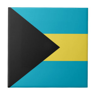 Bahamas-Flagge Fliese