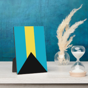 Bahamas-Flagge Fotoplatte