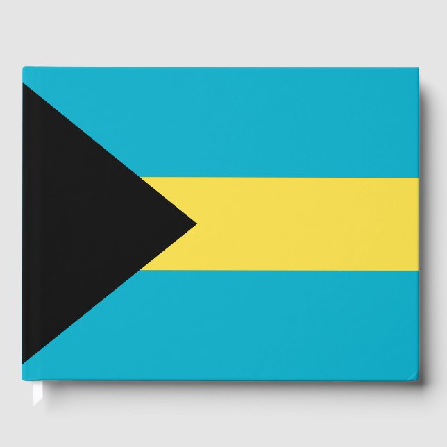 Bahamas-Flagge Gästebuch (Vorderseite)