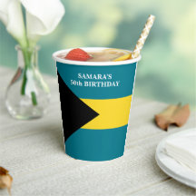 Bahamas-Flagge Geburtstagsfeier auf den Bahamas